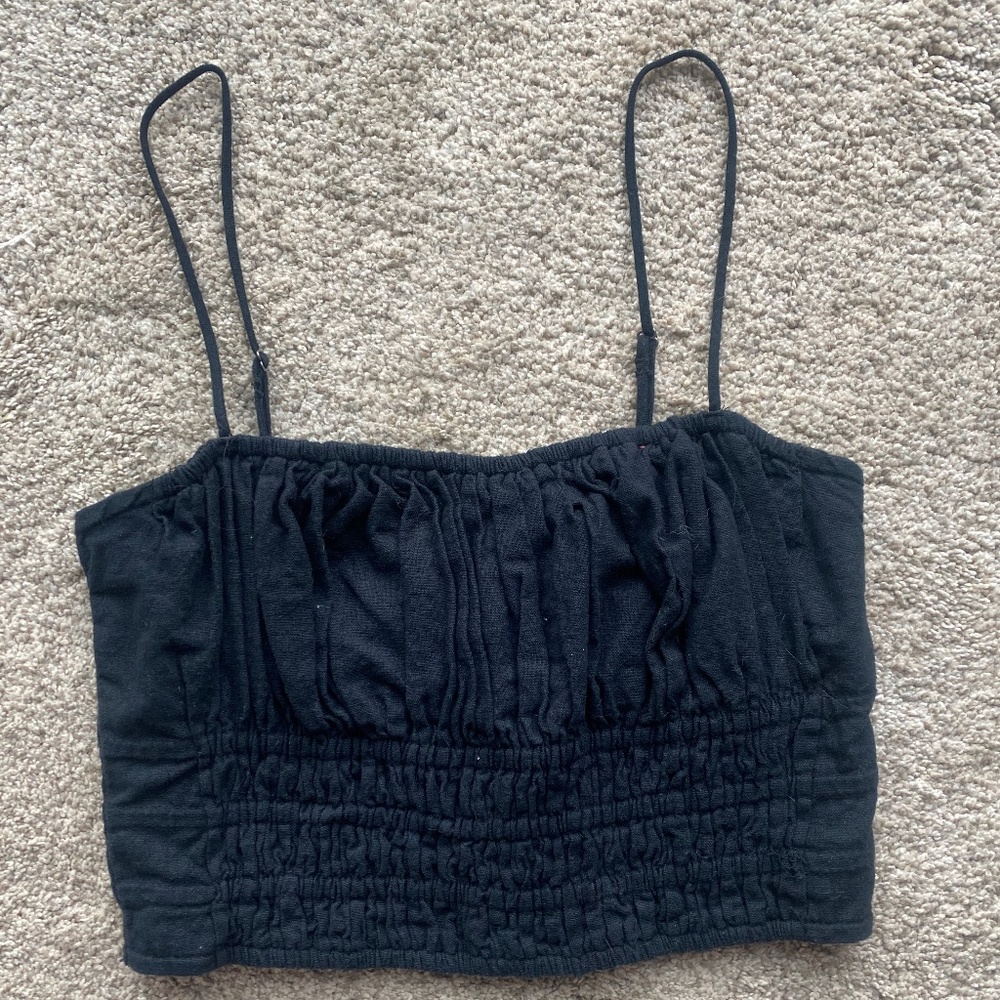 Linen Abercrombie Crop Tank